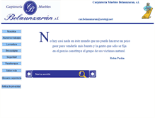 Tablet Screenshot of carmuebelaunzaran.net